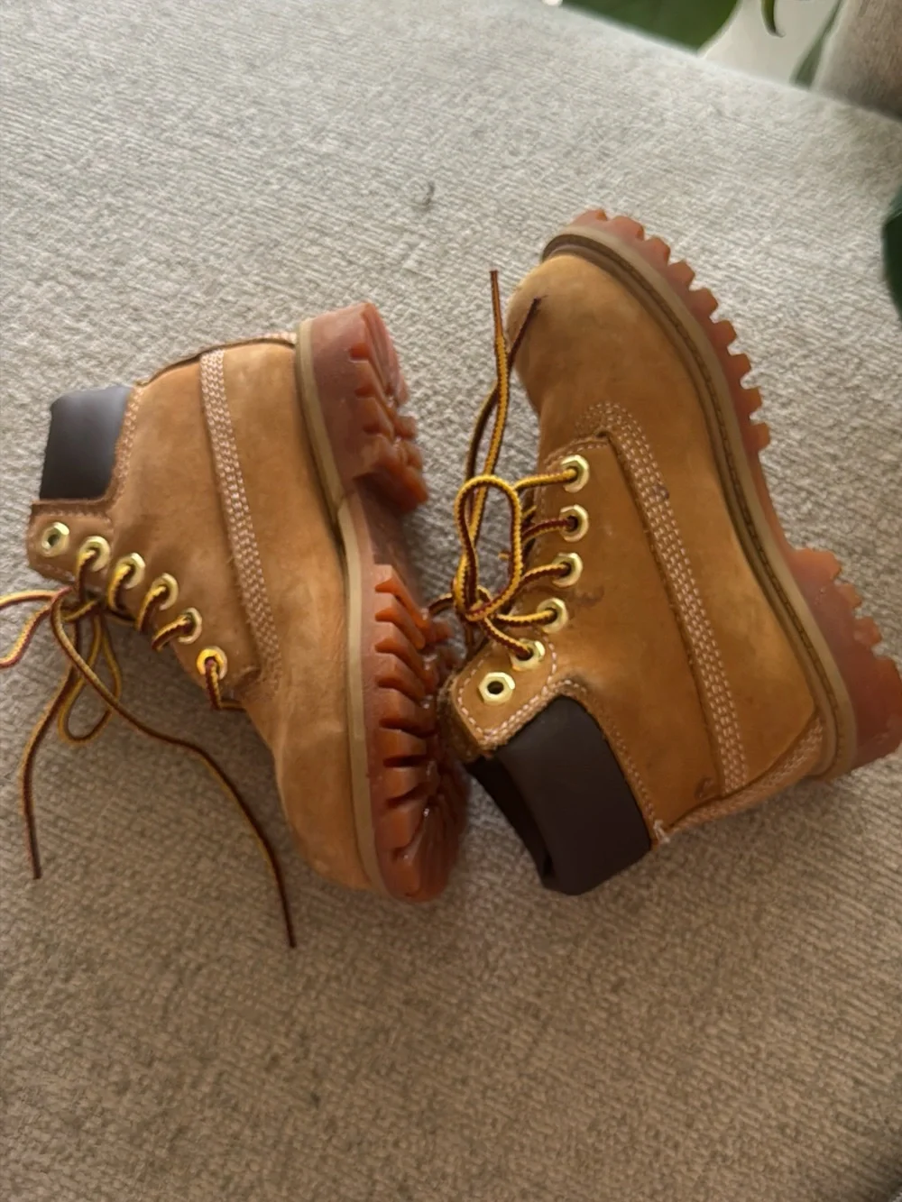 Timberland Kids Brown Leather Lace-Up Boots